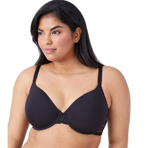 Wacoal 38B French Garden Seamless T-Shirt Bra NWOT 85340 Black